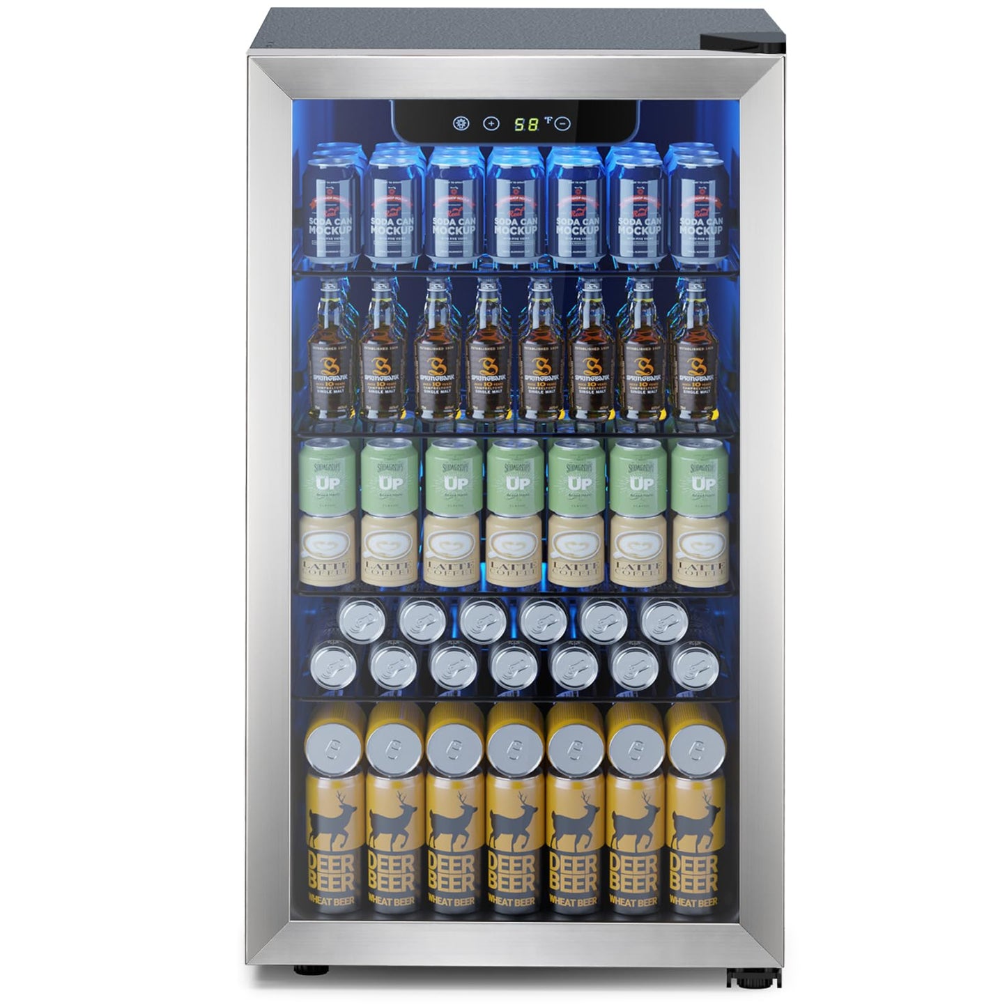 Electactic 130 Can Beverage Refrigerator Mini Fridge